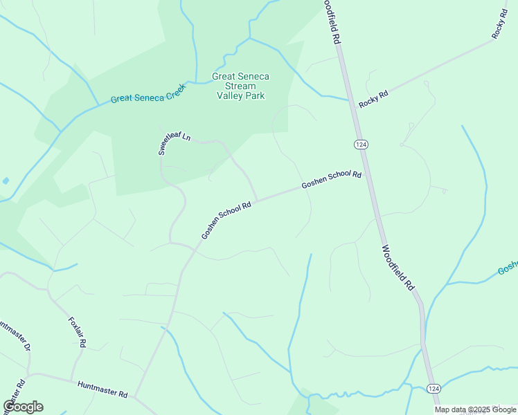 map of restaurants, bars, coffee shops, grocery stores, and more near 22401 Goshen School Road in Laytonsville