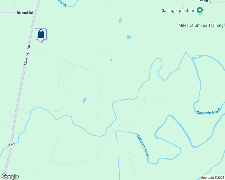 map of restaurants, bars, coffee shops, grocery stores, and more near 39850 Rocky Lane in Lovettsville