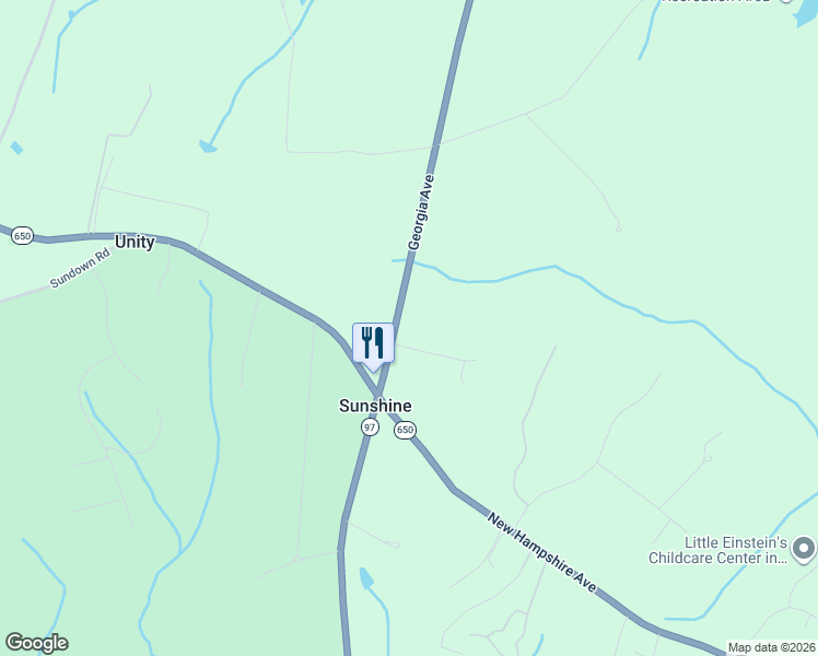 map of restaurants, bars, coffee shops, grocery stores, and more near 2609 Sunshine Court in Brookeville