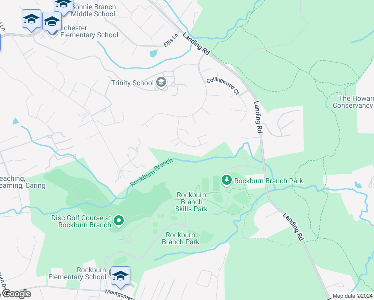 map of restaurants, bars, coffee shops, grocery stores, and more near 7152 Millbury Court in Elkridge