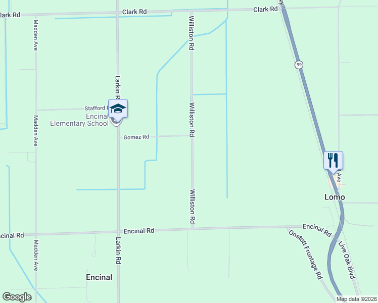 map of restaurants, bars, coffee shops, grocery stores, and more near 6020-6398 Williston Road in Live Oak