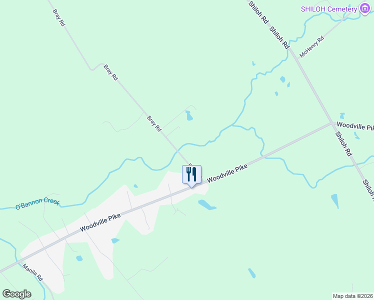 map of restaurants, bars, coffee shops, grocery stores, and more near 6672 Bray Road in Goshen