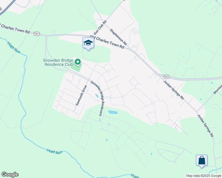 map of restaurants, bars, coffee shops, grocery stores, and more near 100 Dutchman Court in Stephenson