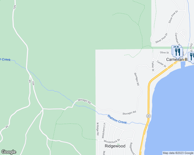map of restaurants, bars, coffee shops, grocery stores, and more near in Carnelian Bay