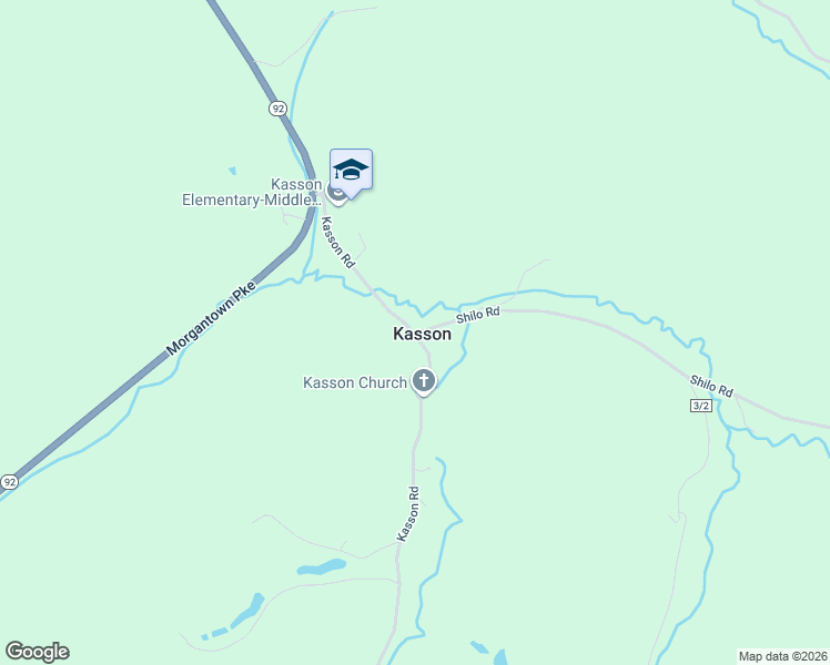 map of restaurants, bars, coffee shops, grocery stores, and more near 371 Kasson Road in Moatsville