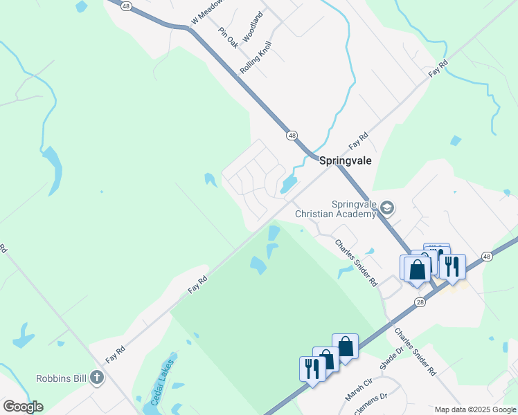 map of restaurants, bars, coffee shops, grocery stores, and more near 128 Holly Lane in Loveland