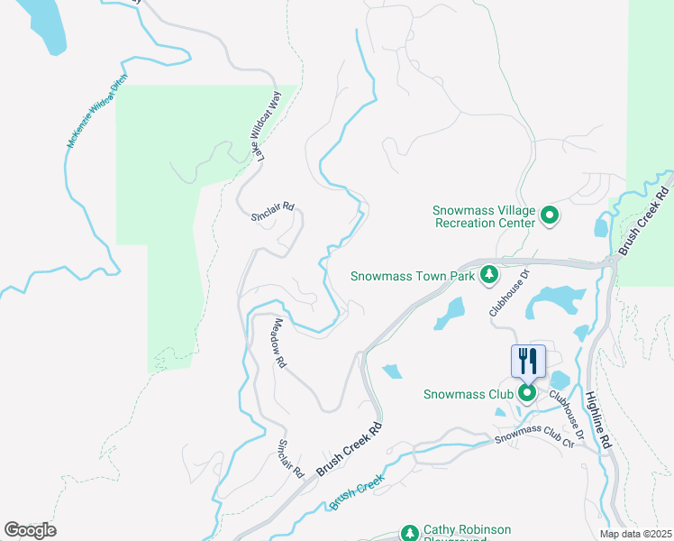map of restaurants, bars, coffee shops, grocery stores, and more near 328 Oak Ridge Rd in Aspen
