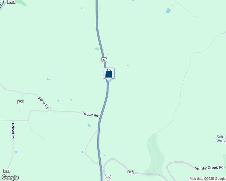 map of restaurants, bars, coffee shops, grocery stores, and more near 3408 U.S. 23 in Chillicothe