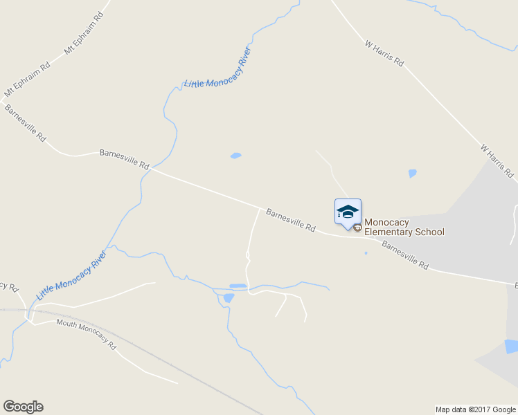 map of restaurants, bars, coffee shops, grocery stores, and more near 18801 Barnesville Road in Dickerson