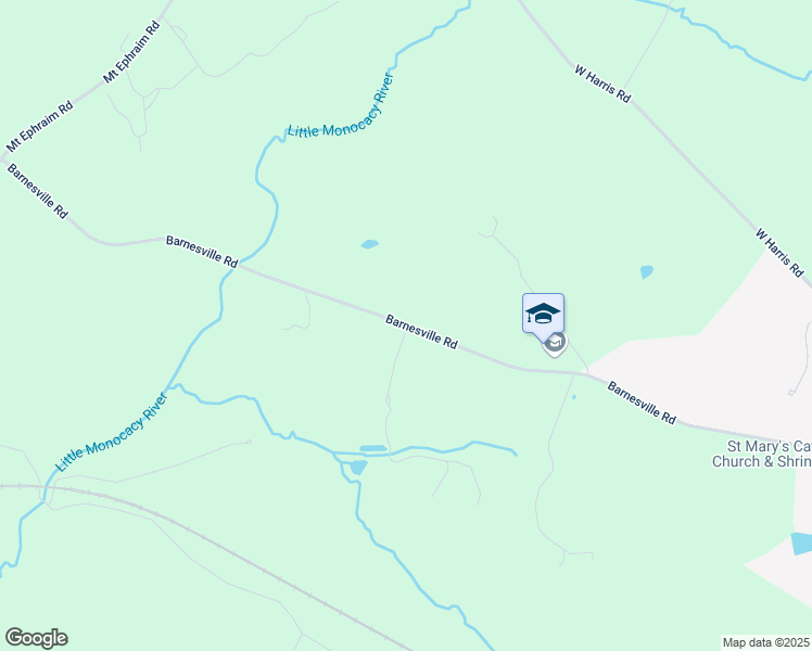 map of restaurants, bars, coffee shops, grocery stores, and more near 18801 Barnesville Road in Dickerson