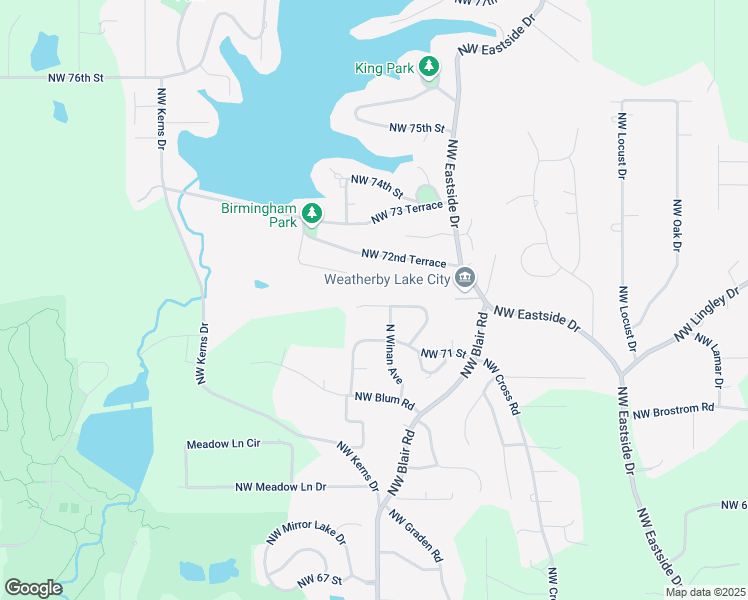 map of restaurants, bars, coffee shops, grocery stores, and more near 10000 Northwest 71st Terrace in Kansas City