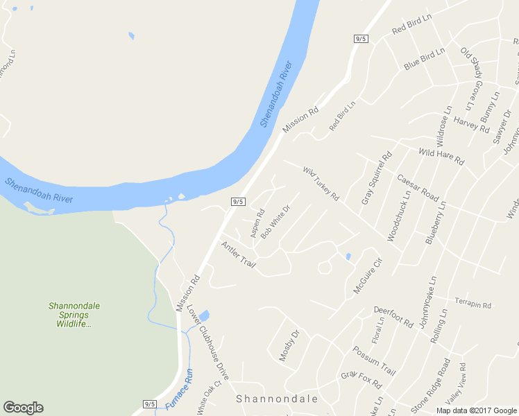 map of restaurants, bars, coffee shops, grocery stores, and more near 129 Aspen Road in Harpers Ferry