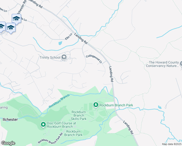 map of restaurants, bars, coffee shops, grocery stores, and more near 7124 Altford Court in Elkridge