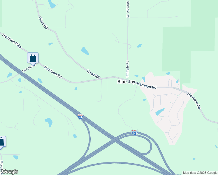 map of restaurants, bars, coffee shops, grocery stores, and more near 8969 Harrison Pike in Cleves