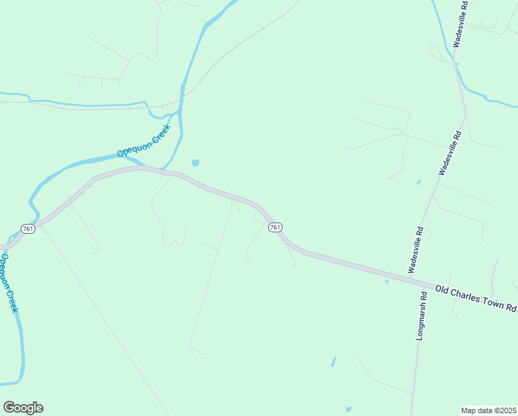 map of restaurants, bars, coffee shops, grocery stores, and more near Old Charles Town Road in Berryville