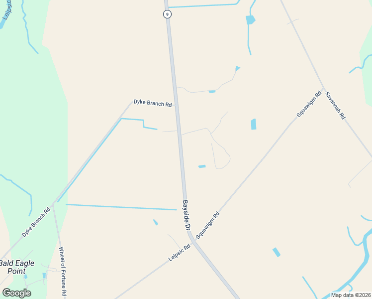 map of restaurants, bars, coffee shops, grocery stores, and more near 10228 Bayside Drive in Dover
