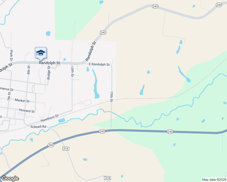 map of restaurants, bars, coffee shops, grocery stores, and more near 614-916 15th Street in Glasgow