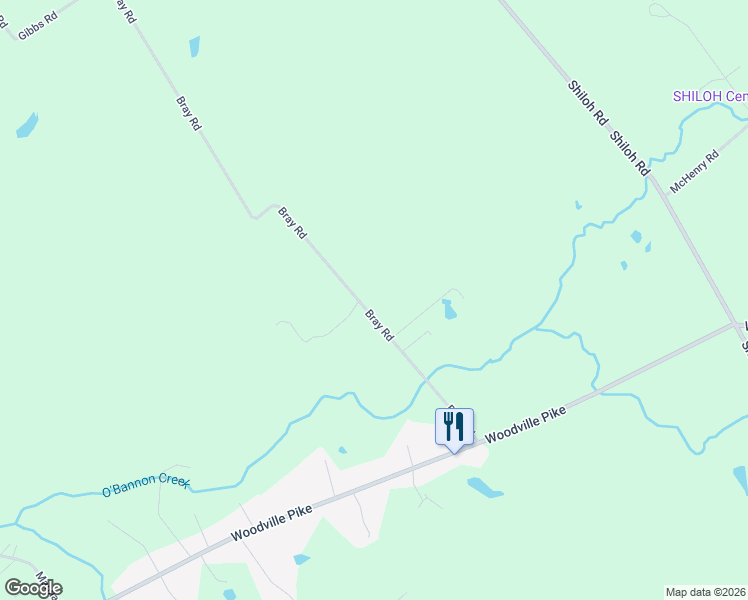 map of restaurants, bars, coffee shops, grocery stores, and more near 6710 Bray Road in Goshen