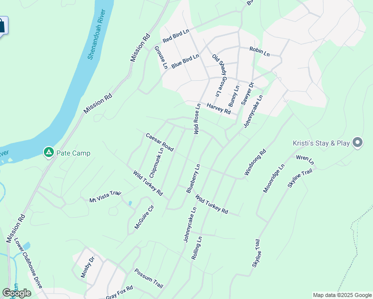 map of restaurants, bars, coffee shops, grocery stores, and more near 341 Wild Rose Lane in Harpers Ferry