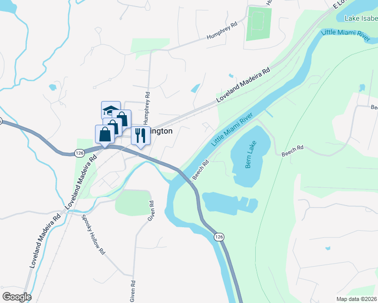map of restaurants, bars, coffee shops, grocery stores, and more near 9042 Link Road in Loveland