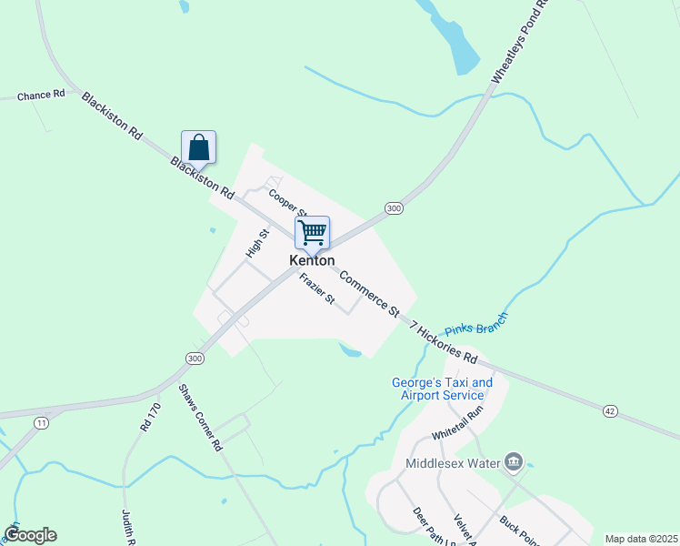 map of restaurants, bars, coffee shops, grocery stores, and more near Delaware 42 in Kenton