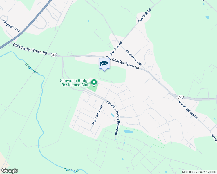 map of restaurants, bars, coffee shops, grocery stores, and more near 201 Flyfoot Drive in Stephenson