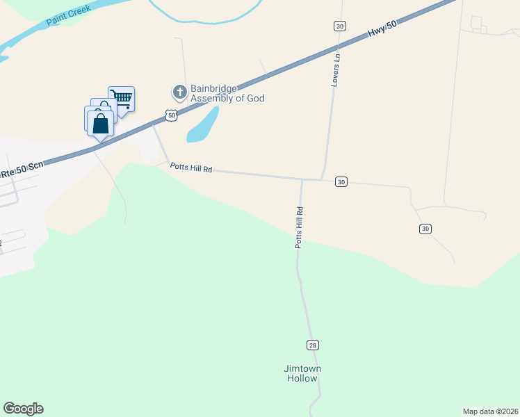 map of restaurants, bars, coffee shops, grocery stores, and more near in Bainbridge