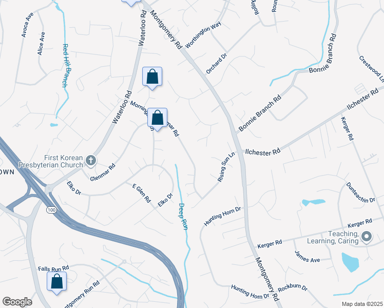 map of restaurants, bars, coffee shops, grocery stores, and more near 8266 Glenmar Road in Ilchester