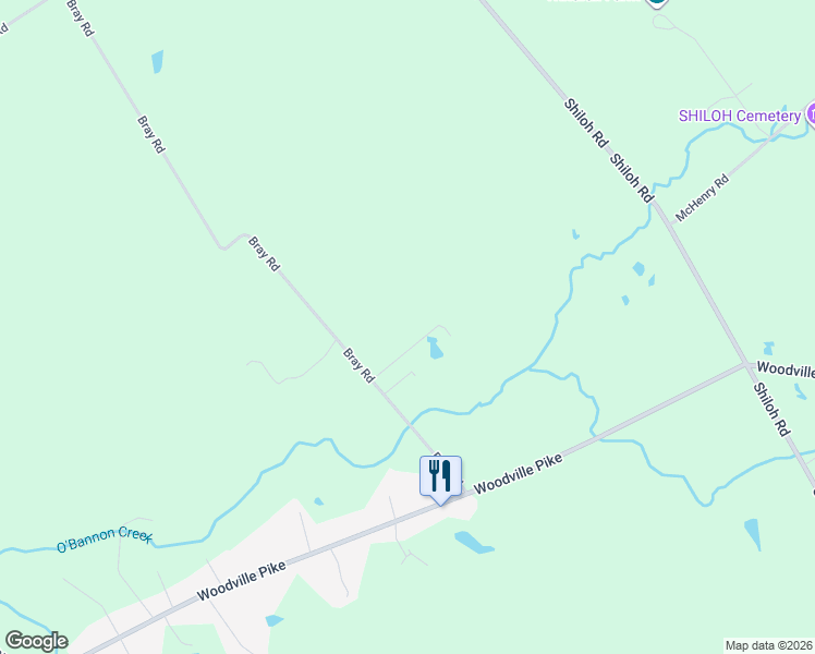 map of restaurants, bars, coffee shops, grocery stores, and more near 6692 Bray Road in Goshen