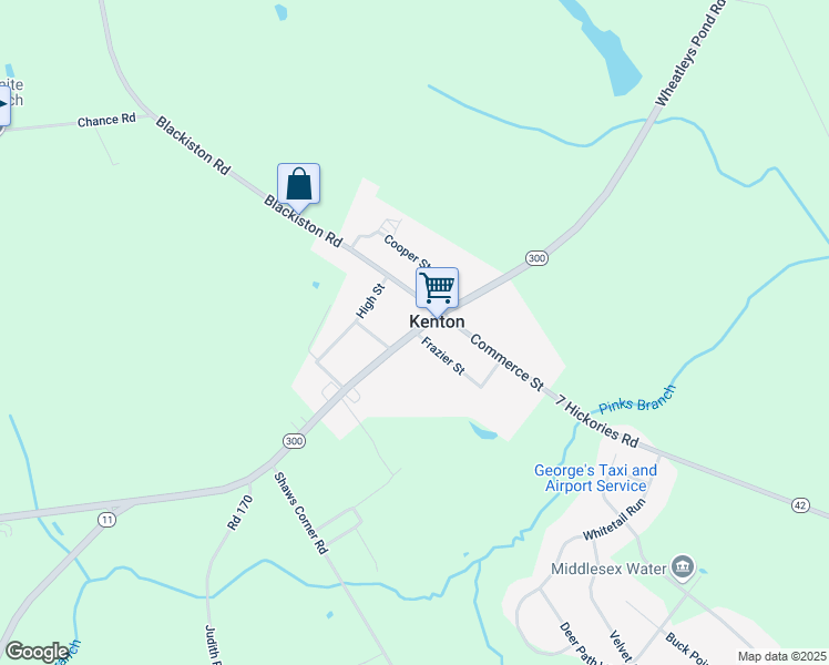 map of restaurants, bars, coffee shops, grocery stores, and more near South Main Street in Kenton