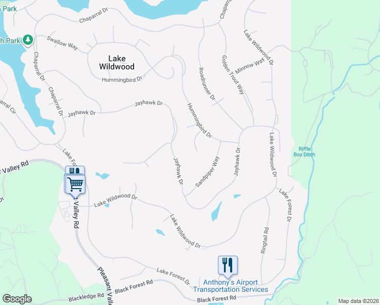 map of restaurants, bars, coffee shops, grocery stores, and more near 11554 Linnet Court in Penn Valley