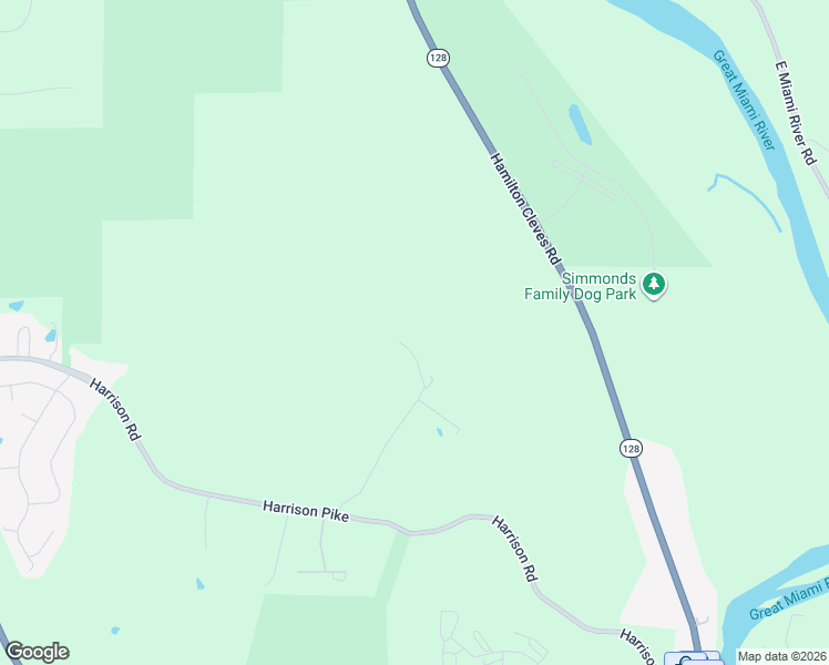 map of restaurants, bars, coffee shops, grocery stores, and more near 7400-7498 Buena Vista Drive in Cleves