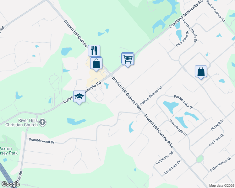 map of restaurants, bars, coffee shops, grocery stores, and more near 688 Middleton Way in Loveland