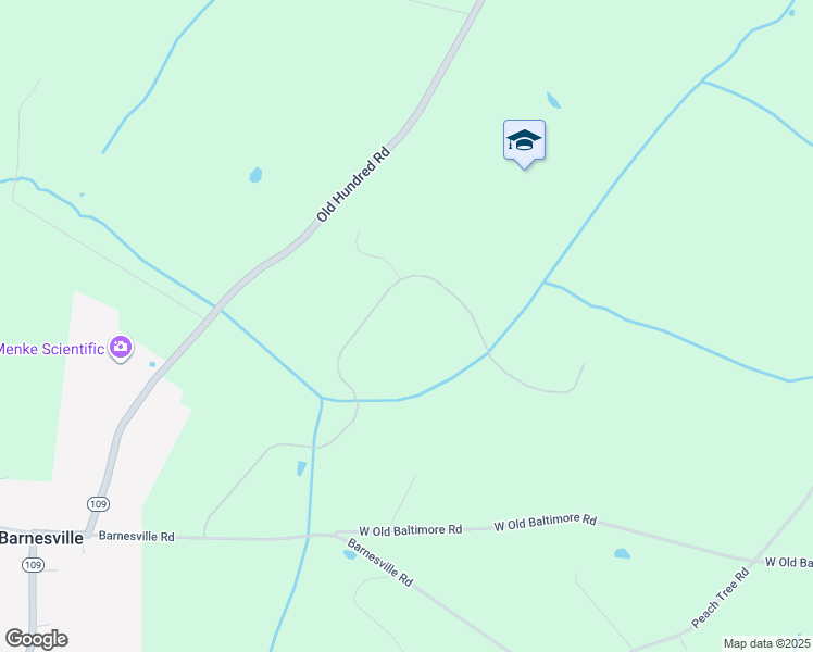 map of restaurants, bars, coffee shops, grocery stores, and more near 17410 Conoy Road in Barnesville