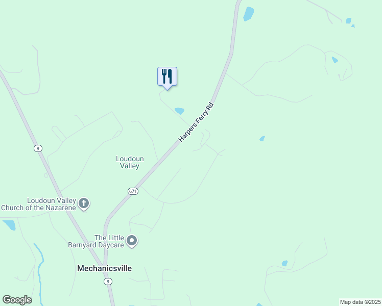 map of restaurants, bars, coffee shops, grocery stores, and more near 14079 Merlot Lane in Purcellville
