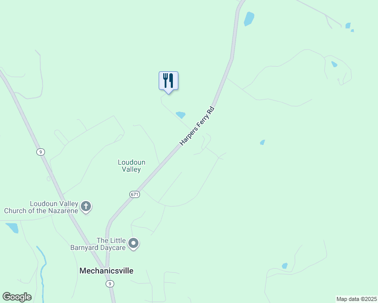 map of restaurants, bars, coffee shops, grocery stores, and more near 14079 Merlot Ln in Purcellville