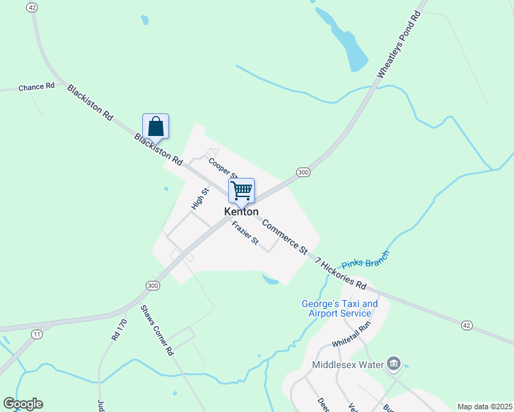 map of restaurants, bars, coffee shops, grocery stores, and more near 18 Main Street in Clayton