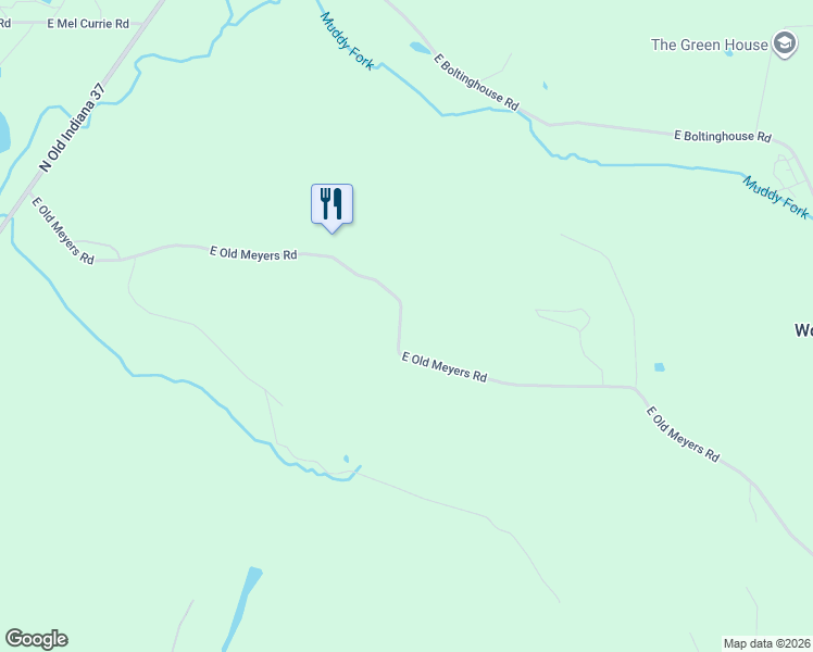 map of restaurants, bars, coffee shops, grocery stores, and more near 2601 E Old Myers Rd in Bloomington