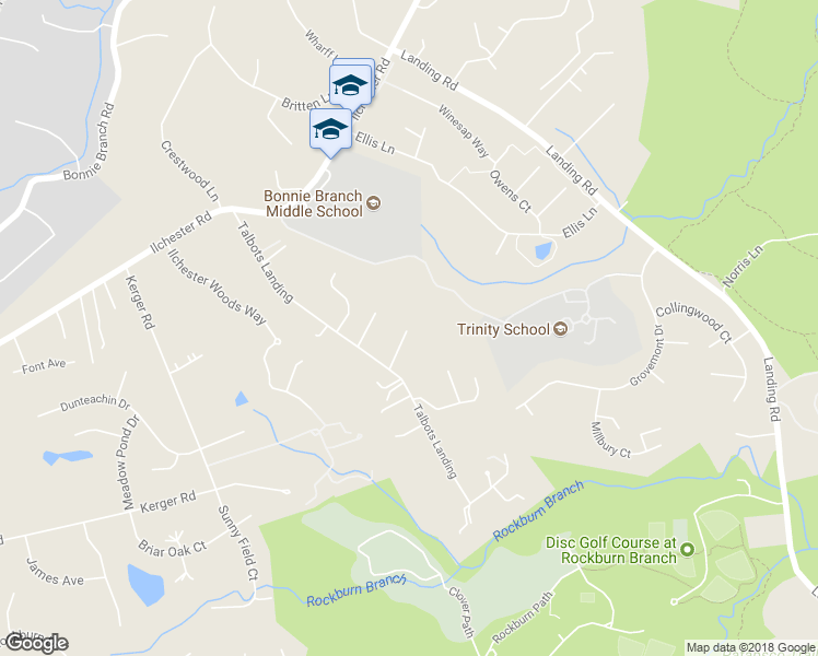 map of restaurants, bars, coffee shops, grocery stores, and more near 7530 Serena Dylan Way in Ellicott City