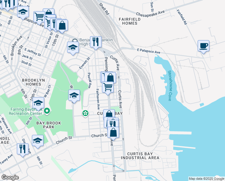 map of restaurants, bars, coffee shops, grocery stores, and more near 4118 Morrison Court in Baltimore