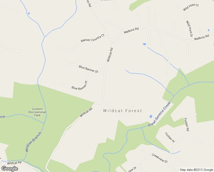 map of restaurants, bars, coffee shops, grocery stores, and more near 22625 Wildcat Road in Germantown