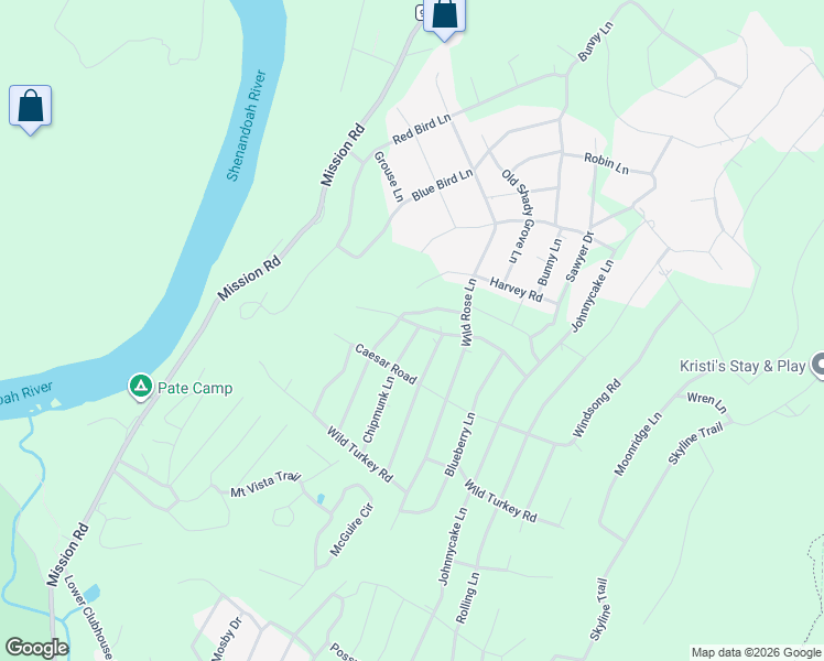 map of restaurants, bars, coffee shops, grocery stores, and more near 136 Wild Hare Road in Harpers Ferry
