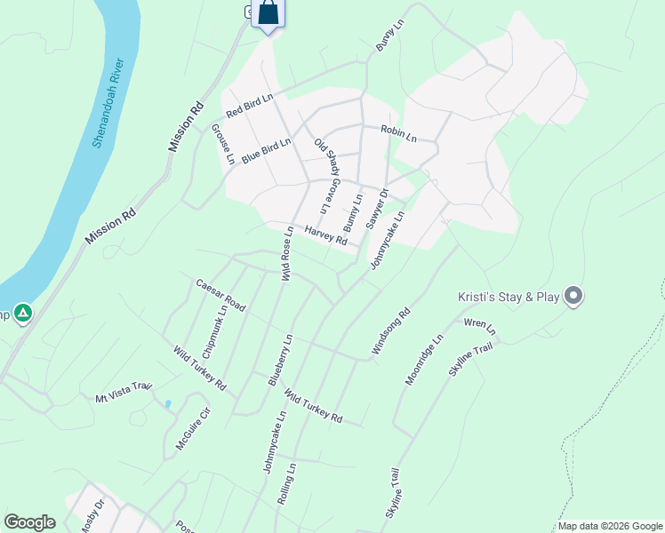 map of restaurants, bars, coffee shops, grocery stores, and more near 35 Flop Ear Road in Harpers Ferry
