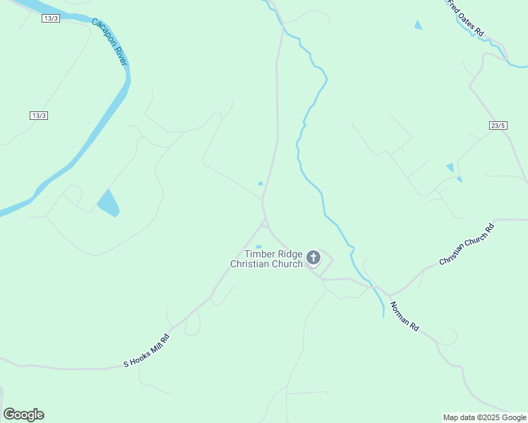 map of restaurants, bars, coffee shops, grocery stores, and more near Christian Church Road in High View