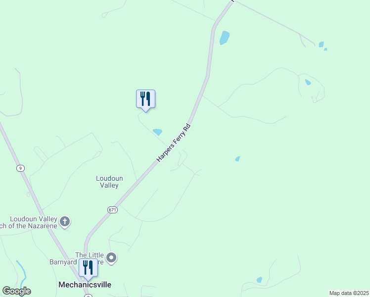 map of restaurants, bars, coffee shops, grocery stores, and more near 14047 Merlot Lane in Purcellville