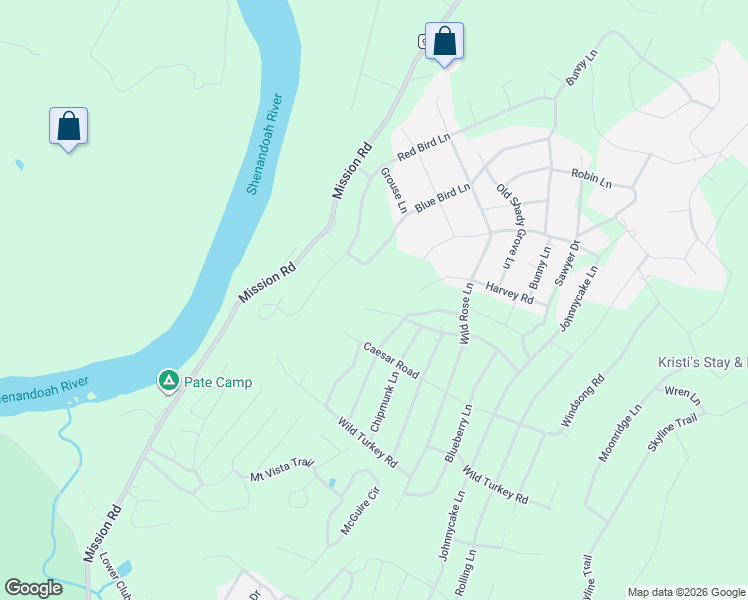 map of restaurants, bars, coffee shops, grocery stores, and more near 25 Wild Hare Road in Harpers Ferry