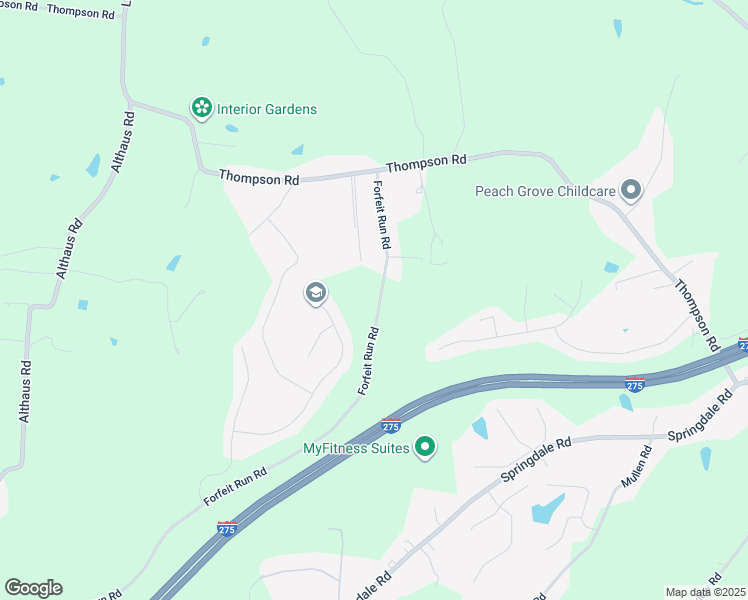 map of restaurants, bars, coffee shops, grocery stores, and more near in Hamilton County