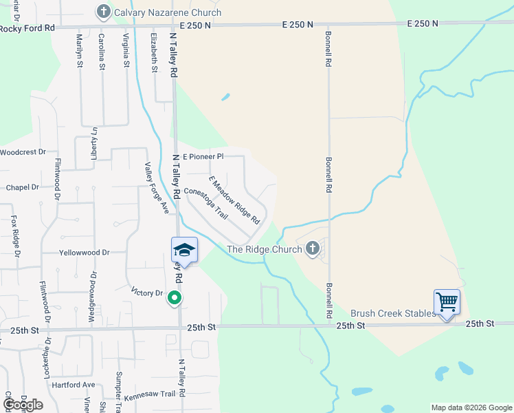 map of restaurants, bars, coffee shops, grocery stores, and more near 2910 Prairie Stream Way in Columbus
