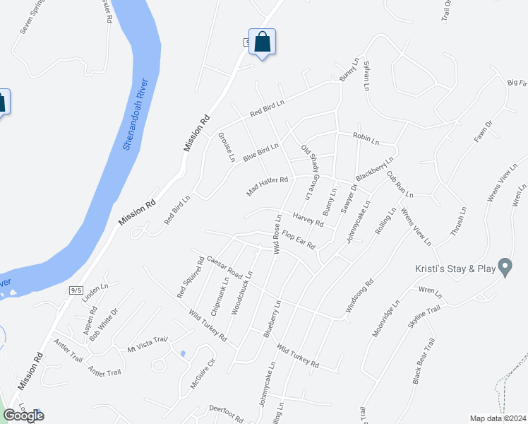 map of restaurants, bars, coffee shops, grocery stores, and more near 245 Harvey Road in Harpers Ferry