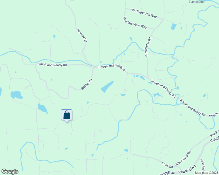 map of restaurants, bars, coffee shops, grocery stores, and more near 16290 Hillaire Road in Rough and Ready